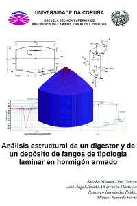 Análisis estructural de un digestor y de un depósito de fangos de tipología laminar en hormigón armado