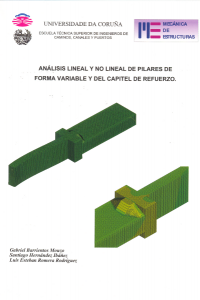 Análisis lineal y no lineal de pilares de forma variable y del capitel de refuerzo