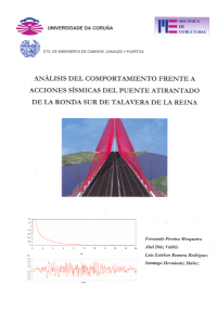 Análisis del comportamiento frente a acciones sísmicas del puento atirantado de la Ronda Sur de Talavera de la Reina