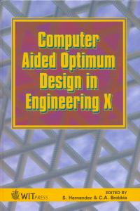 Computer aided optimum design in engineering X