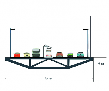 Sección transversal del tablero